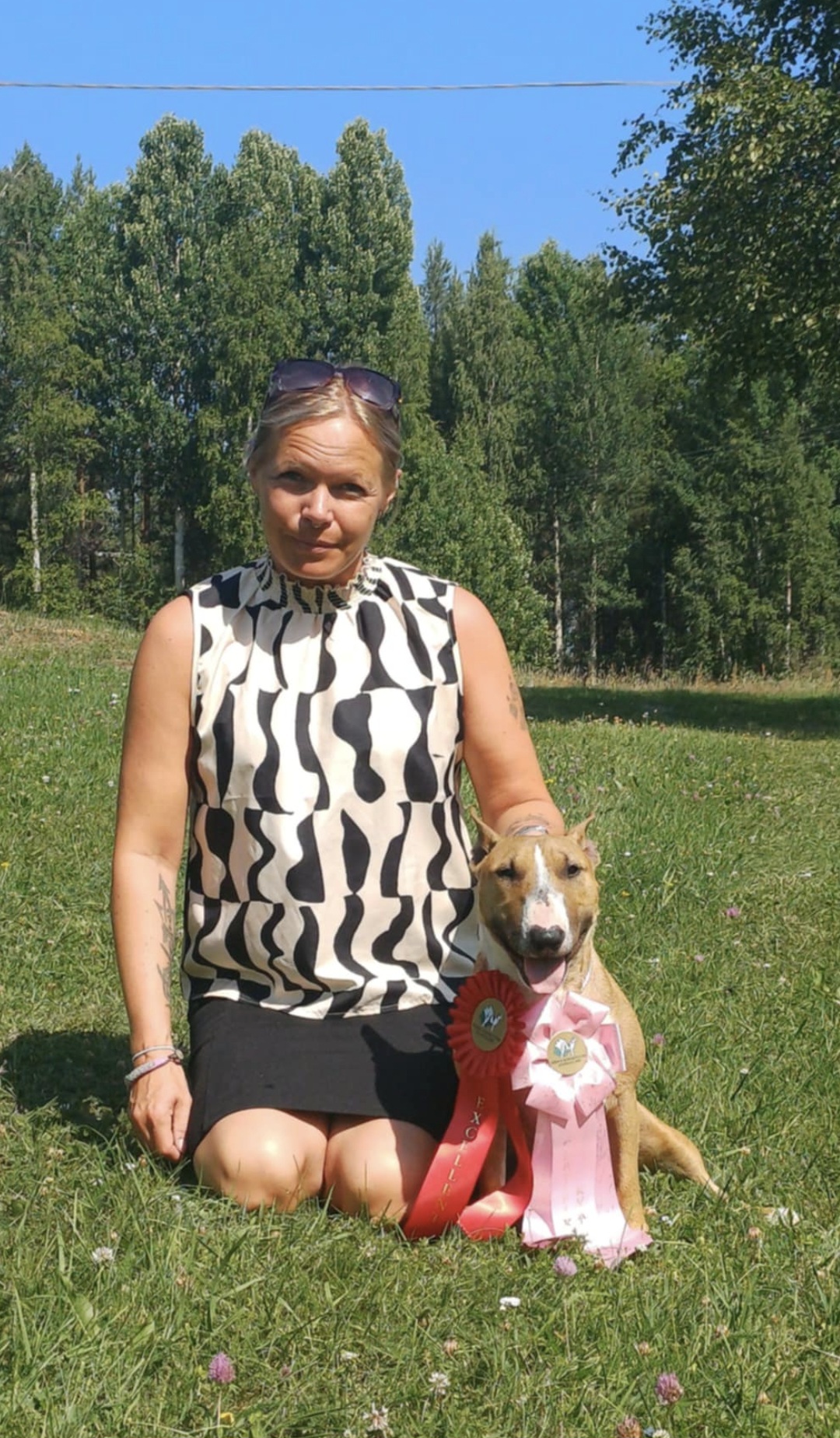 Hjördis med ägare Cicci.